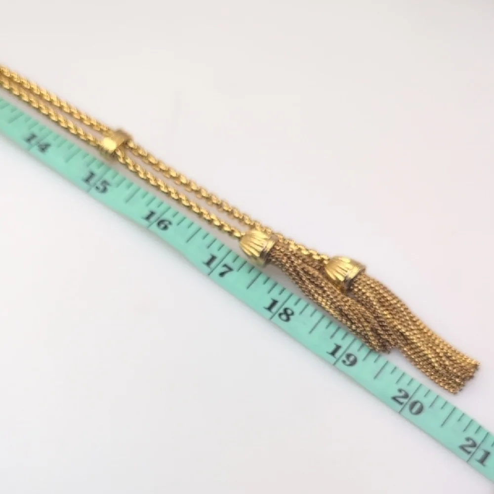 J. Crew Gold Tassel Necklace L15